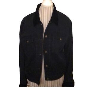 Liz Claiborne dark blue denim jacket size medium